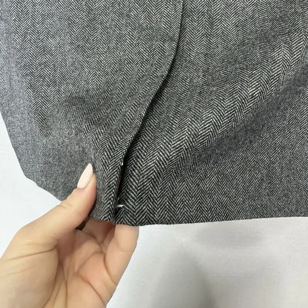 Lauren Ralph Lauren‎ Herringbone Blazer Mens 46R Wool Cashmere Gray Old Money